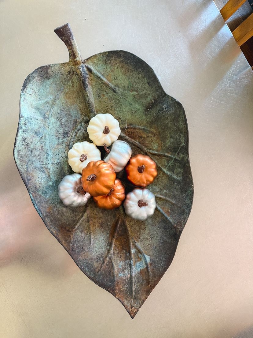 fall decor for the dining room