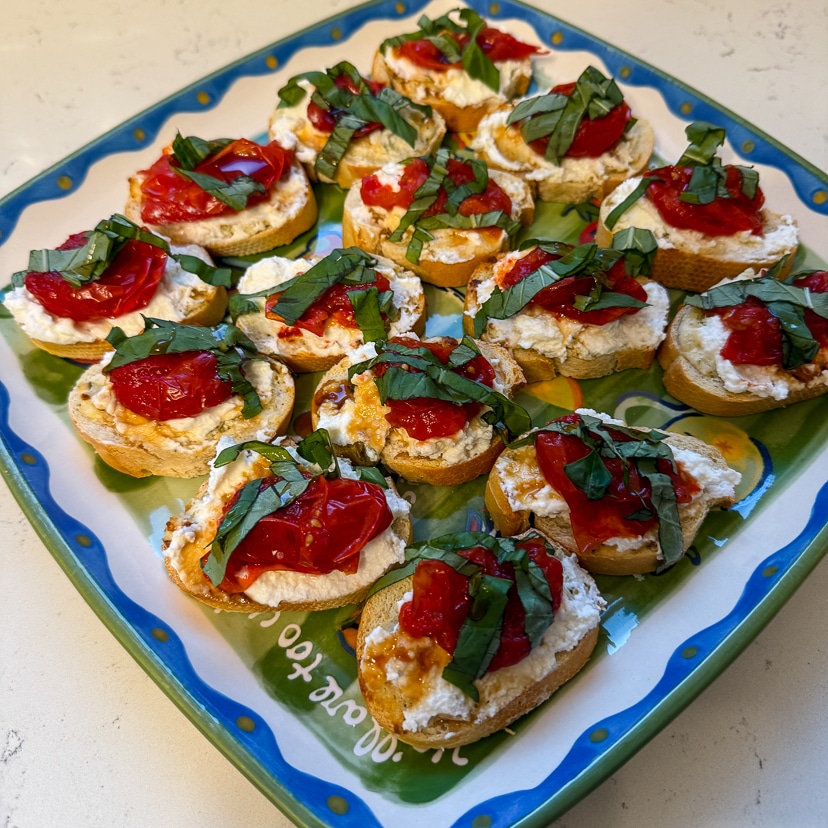 easy air fryer bruschetta recipe