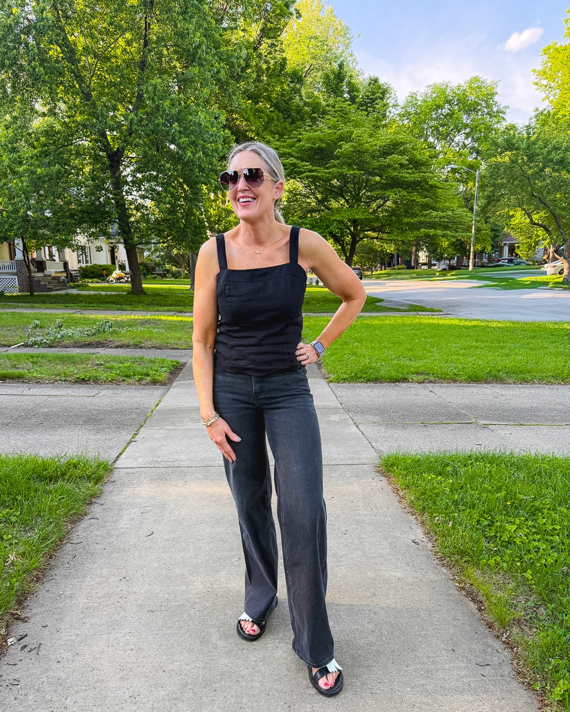 how to wear black in warm weather