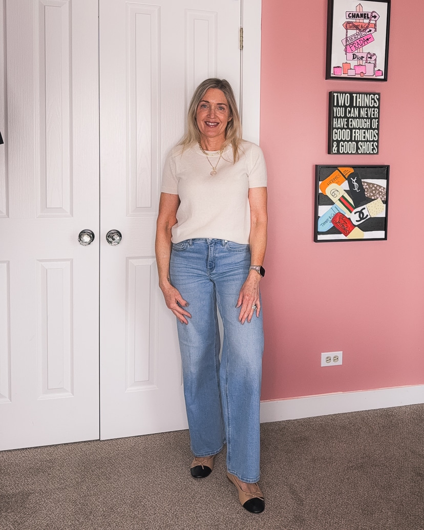 elevated spring basics for women over 40
